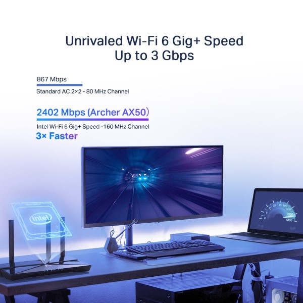 Bộ ph&aacute;t wifi TP-Link Archer AX50 Wifi 6, AX3000 2